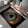 3D-tepper til barneroms universet teppe planet svart hull ytre rom teppe for gutter tilpasset teppe badematte 3D
