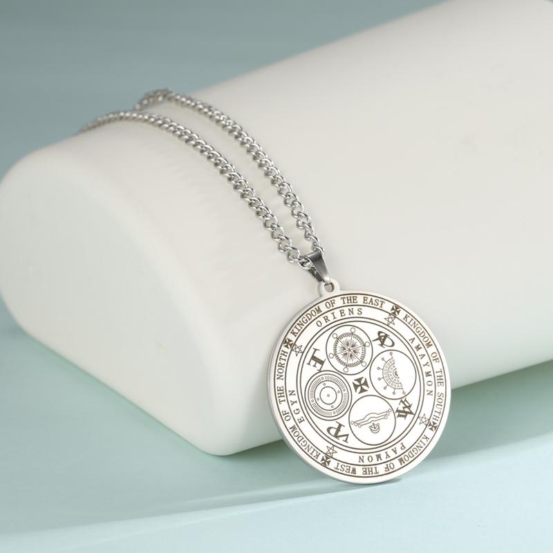 LIKGREAT Archangels Necklace for Men Women Four Powerful Angels Neckchain Protection Talisman Jewelry Gift