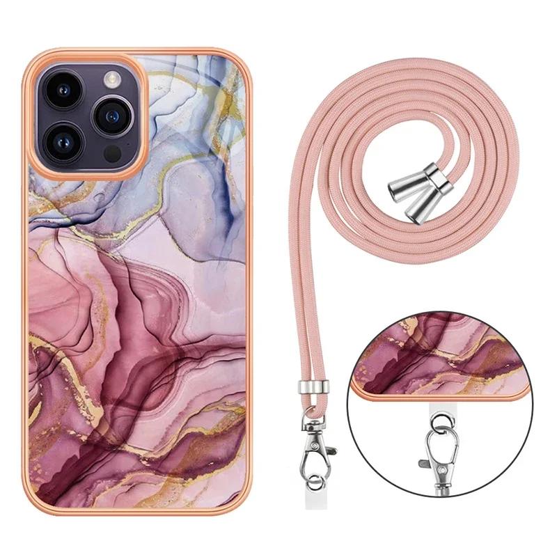 Crossbody Lanyard Cord Phone Case For Samsung Galaxy A16 A05S A13 A14 A15 A23 A24 A25 A32 A33 A34 A35 A54 A55 A73 Strap Cover