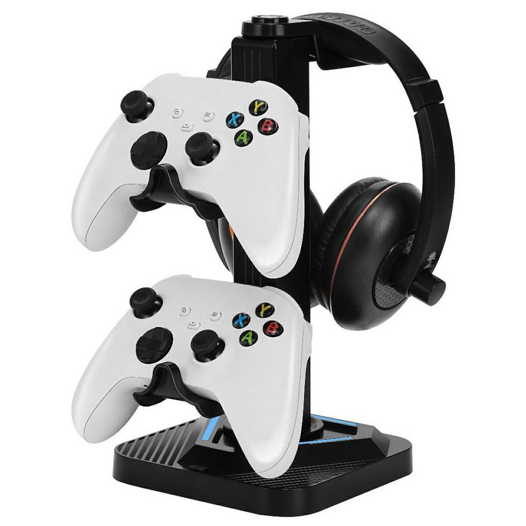 XSX-218 Game Controller Stand Holder Headset Hanger for PS/Xbox/Switch Universal Controller Display Rack