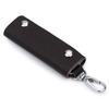 Men's Fashion Genuine Leather Keychain Pouch Portable Anti-scratch Zipper Bag Ideal Gift for Father Husband Male Friend