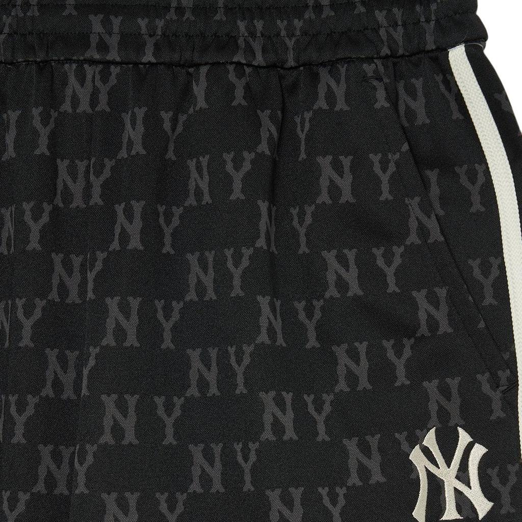 New York Yankees MLB Vintage Gerade Bein Sportlich Lässig Hose Mit Allover Buchstaben Druck Unisex Unterteil Schwarz 3APTM0334-50BKS
