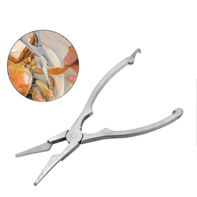 Stainless Steel Lobster Lobster Crackers Scissors Seafood Lobster Leg Scissor Clamp Nut Cracker Seafood Opening Eating Tools