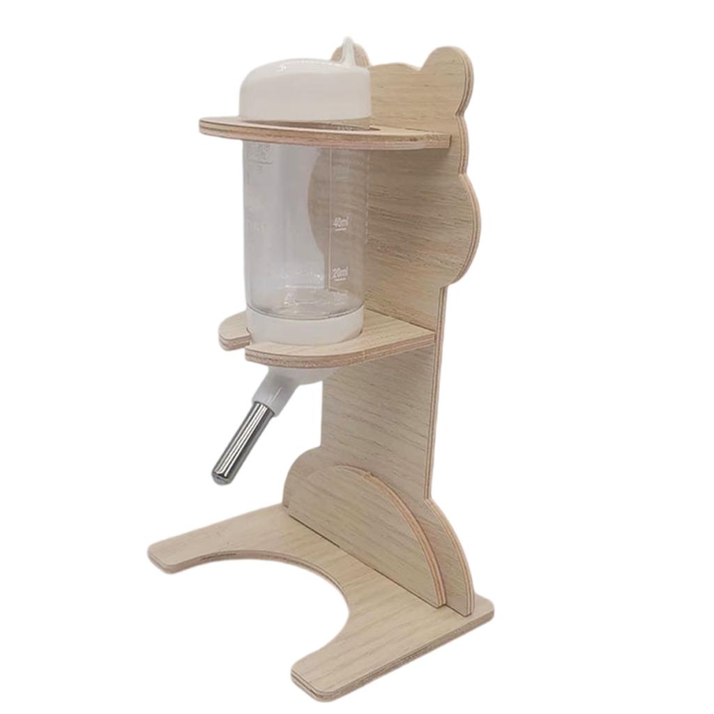 Waterer Stand for Hamsters Ferrets Hedgehogs No Drip 4.2oz with Base Small Animal Water Bottle Water Feeder