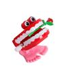1pcs Clockwork Toy Upper Chain Jumping Tooth Toy Children Jump Teeth Running Clockwork Spring Wind Up Toy