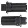 2 PCS Meat Grinder Screw Coupling Black Plastic Quick Installation Meat Grinder Screw Coupling