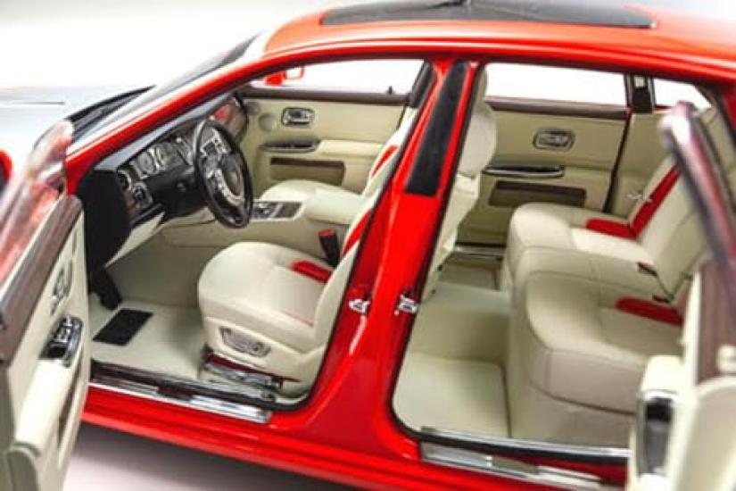 Kyosho Original Ghost Finished Product 1/18 Rolls-Royce Red/Silver