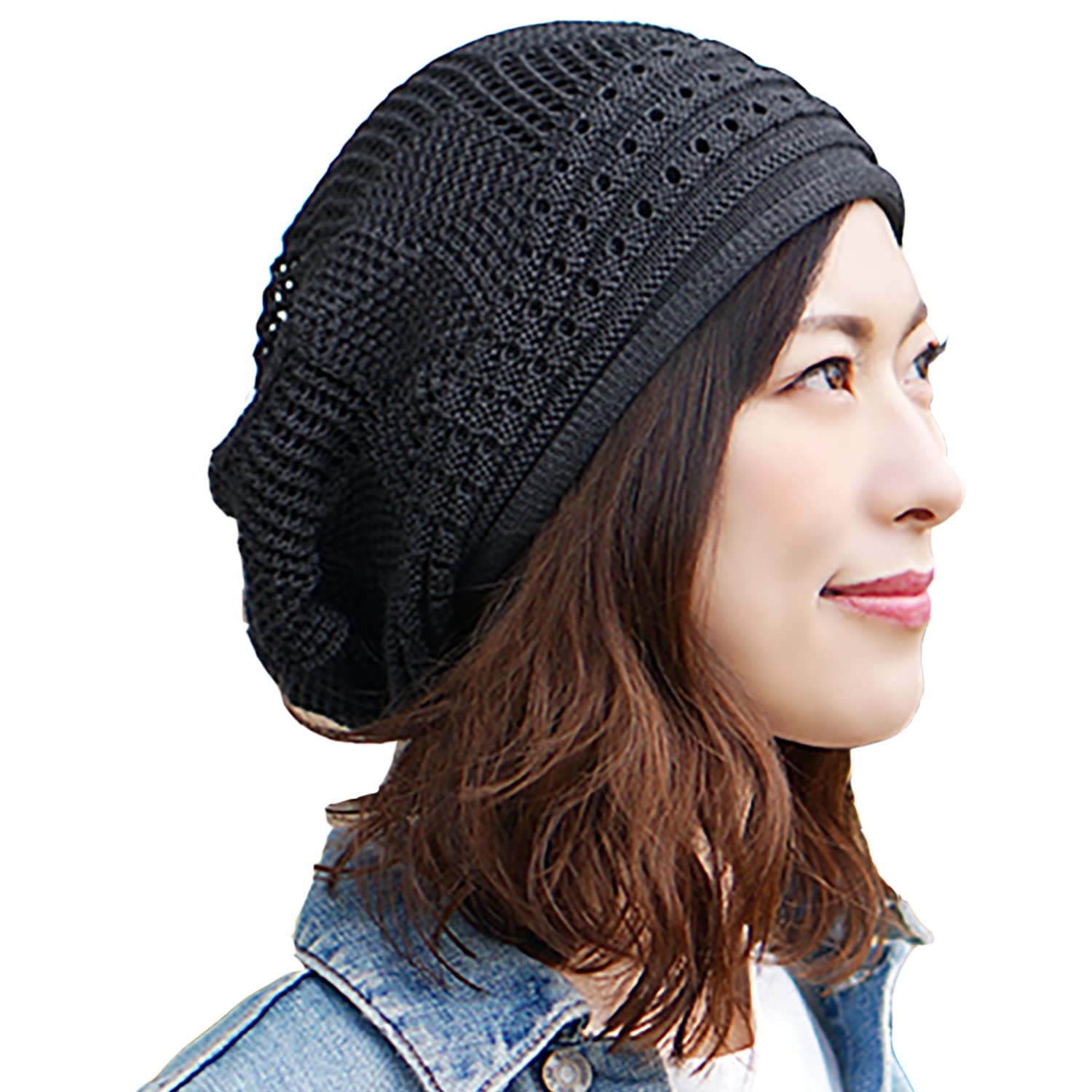 

Стильные медицинские летние вязаные шапочки для химиотерапии, серые, подходят для женщин и женщин [hanahana15] Шапка, Весна, Лето, Осень, Женские, 100% хлопок, Шапка, чёрный