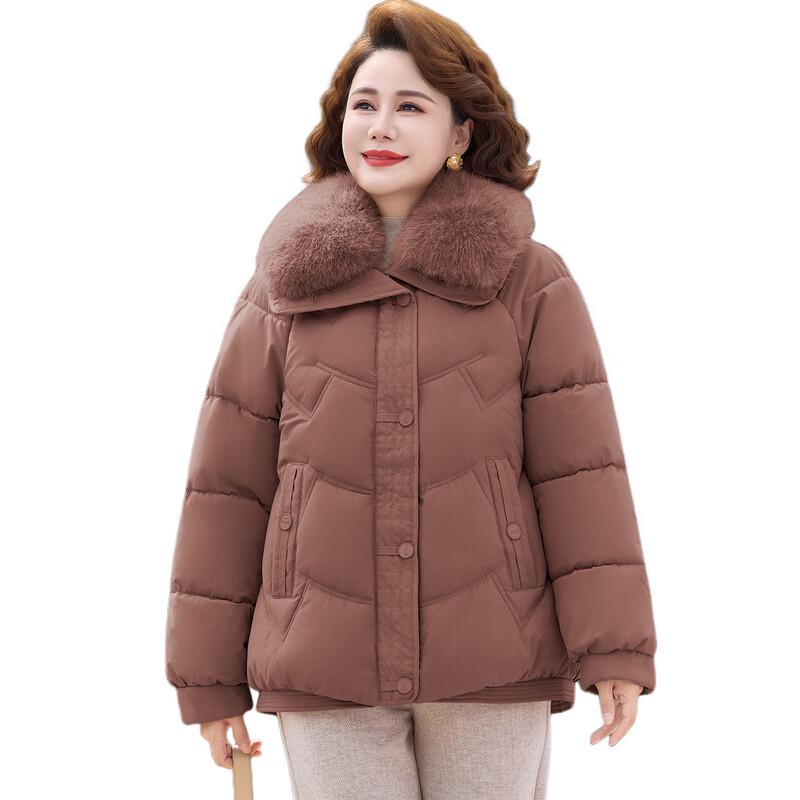 Yalu Women's Winter Lapel Cotton Padded Jacket for Middle-Aged