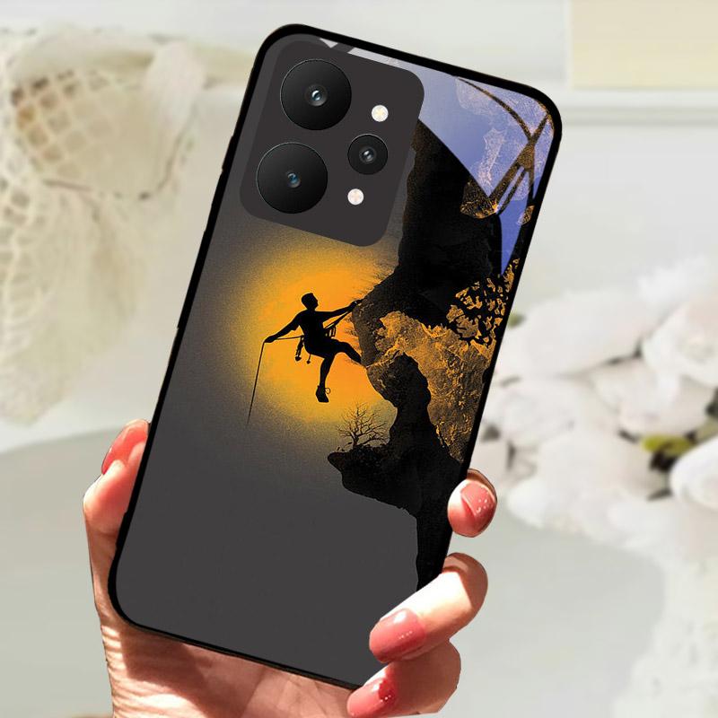 Shockproof Case For Realme 15 5G Phone Cover RMX5106 RMX5105 Tempered Glass Cases For Realme15 Fundas Luxury Protective Shell