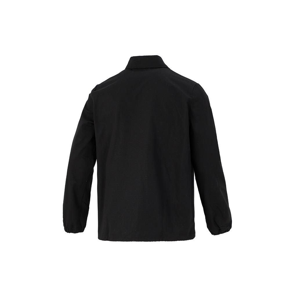 PUMA Embroidered Small Label Solid Color Logo Sports Woven Jacket Black Men's 532172-01