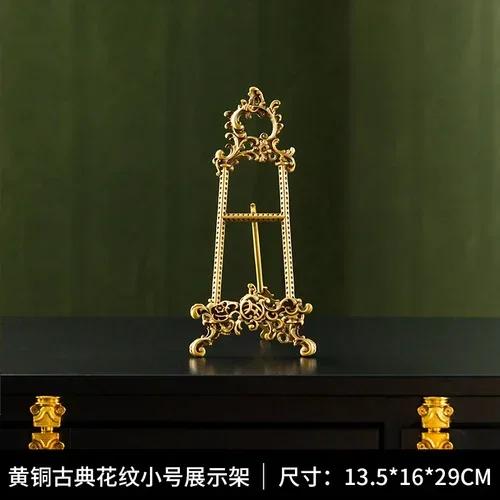 

Креативний ручний класичний тримач для фоторамок Вінтажна підвісна тарілка Дисплейна стійка Антикварний латунний декоративний тримач для тарілок Підставка