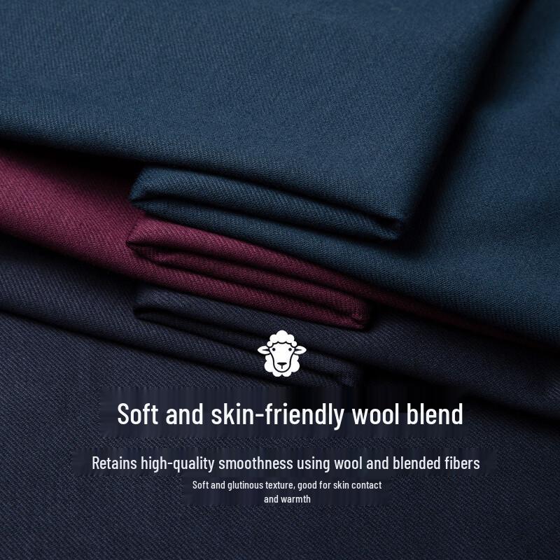 Pánské žakárové polo triko MONTAGUT ze směsi vlny