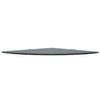 Corner Shelf with Chrome Finished Brackets Black Glass 25 x 25 cm