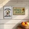 Retro Metal Sign Funny Moms Shit List/Chicken Butt/Welcome To Mimi's Place Poster Sign Vintage Farmhouse Wall Decor for Garden Yard Bar Porch Home