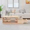  Coffee Table, 120x50x40.5 Cm, Solid Pine Wood