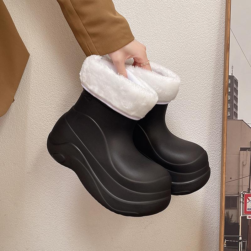 

Новые конфетно-цветные дождевые туфли женские летние модные водонепроницаемые и нескользящие дождевые сапоги короткие сапоги платформа водные туфли 39-40