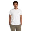 TIMBERLAND Men'S Plain Small Logo Short Sleeve T-Shirt White_Tb0A2Ekj1001