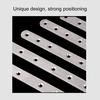 10pcs Stainless Steel Flat Straight Brace Brackets Easy To Install Convenient Use for Desk Bed Edge Accessory