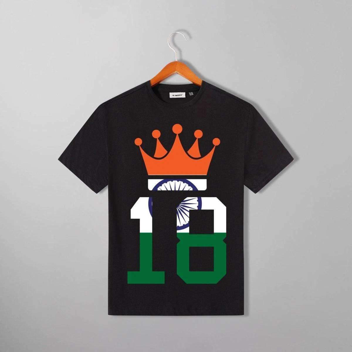 G West Cricket India King-18 T-Shirt : Gwdtfl2412 - 3 Colors S