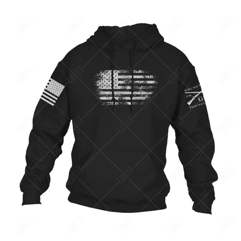 Vintage Basic Style Hoodie 3d Print USA Flagga Mode Casual Kortärmade Hösttoppar Unisex Sportkläder Herrkläder Y2K För Pojkar