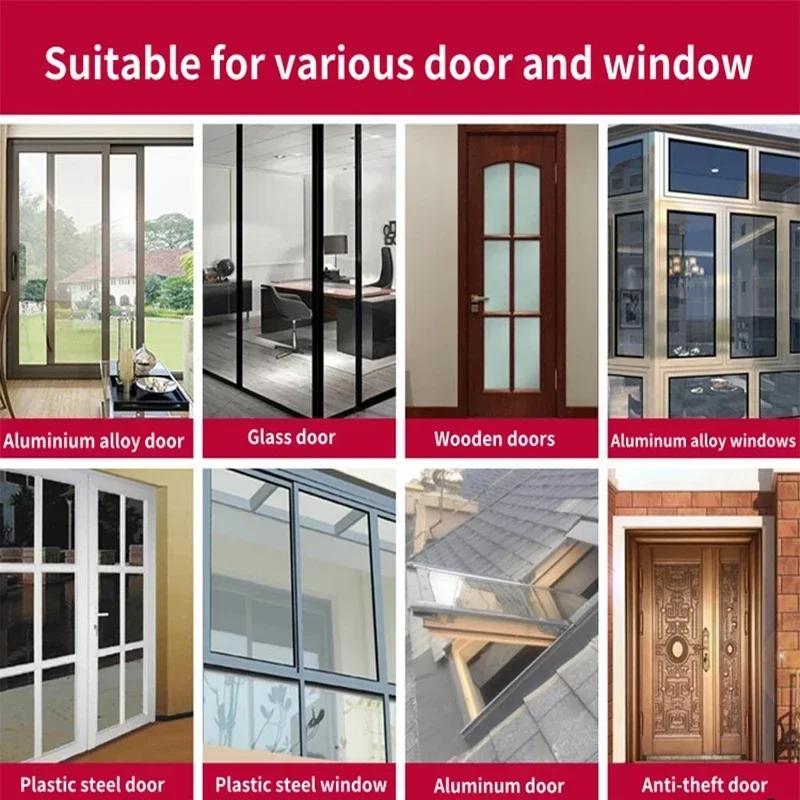 1 Roll 5M Door Window Seal Strip DIEP Self-adhesive Acoustic Foam Sealing Strip Tape Insulation Windproof Rubber Weatherstrip