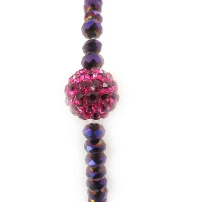 [J9160] - Designer-Armband 'Sissi' rosa-violett