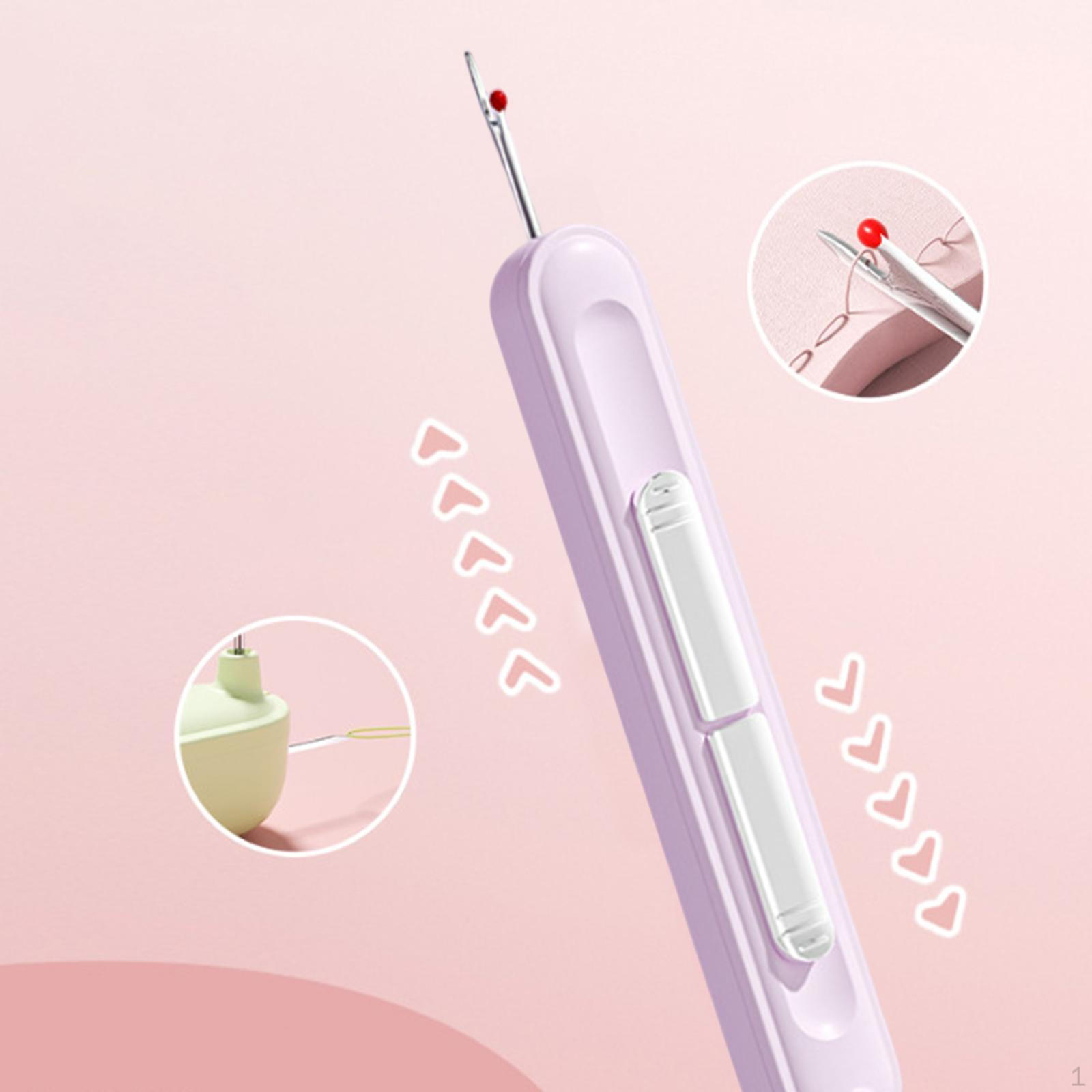 

2 в 1 нитевдеватель распарыватель шва ручной швейный инструмент легкие принадлежности для квилтинга нитки и нитки фиолетовый