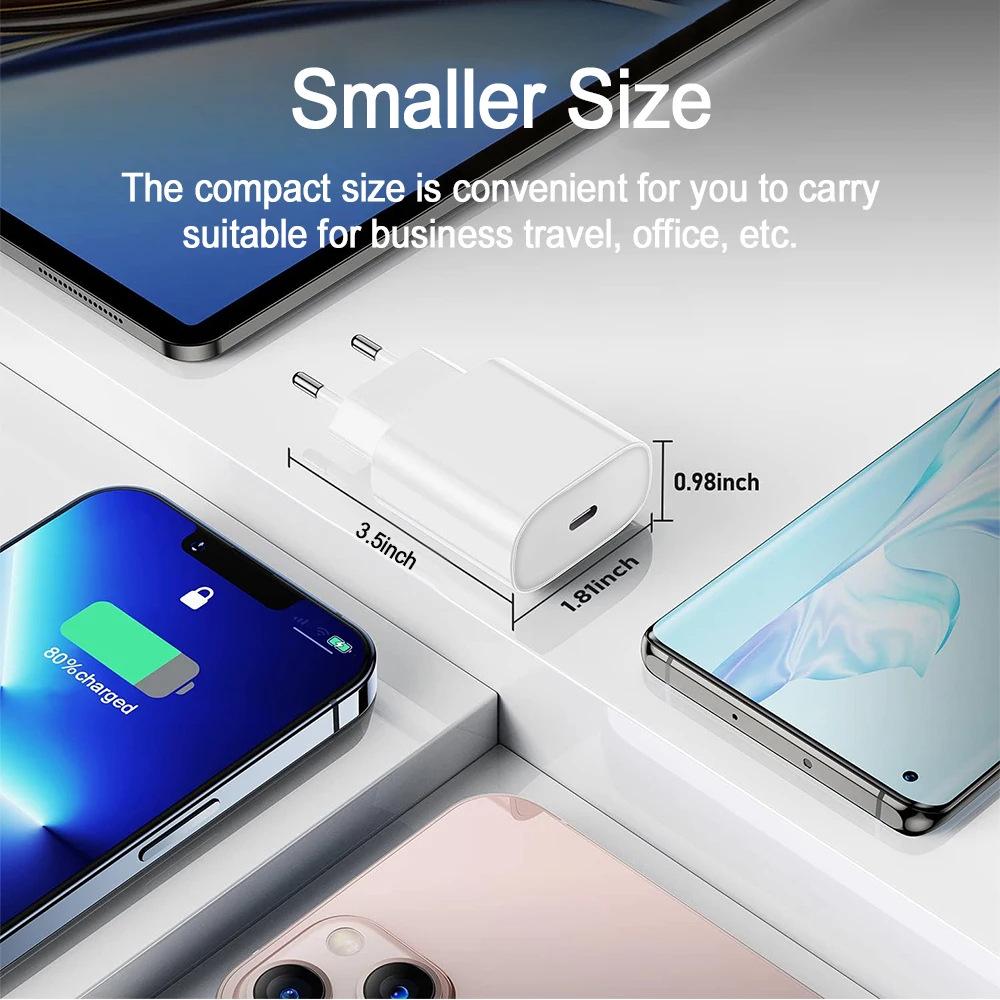 PD20W EU Fast Charger for Xiaomi, Samsung, Apple 17/16/15 Pro Max