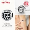 Genuine Copper White Twelve Zodiac Signs Simple Pisces Scorpio Bead Fits Bracelets Women DoItYourself Birthday Beautiful Gifts Accessory