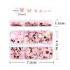 6 Grids Mixed Valentine's Day Nail Art Sequins Shiny Red Love Heart Glitter Flakes Nails Supplies For Professionals Accessories