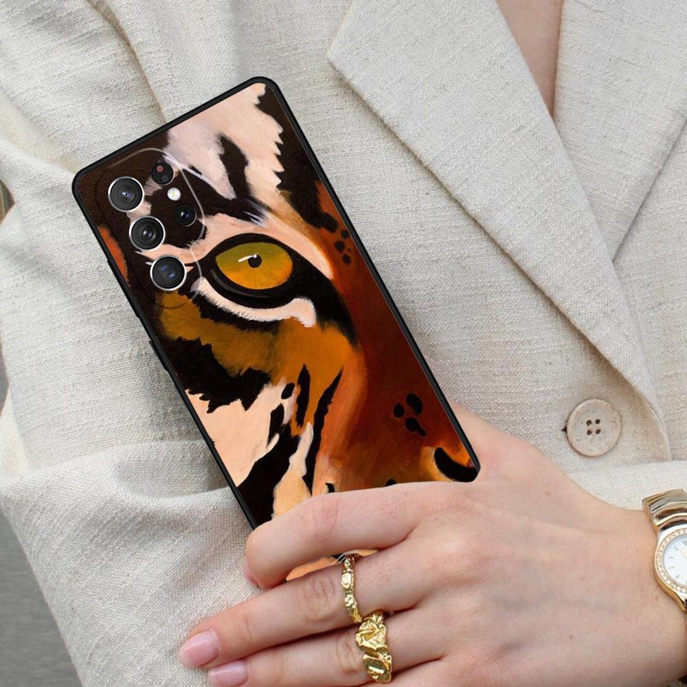 Tiger Face Cell Phone Case for Samsung Galaxy S26 Ultra S25 S24 S23 S22 S21 S20 Note10 Cover