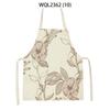 Retro Flowers Plant Pattern Aprons Home Baking Cooking Kitchen Aprons for Women Men Outdoor Garden Cleaning Aprons