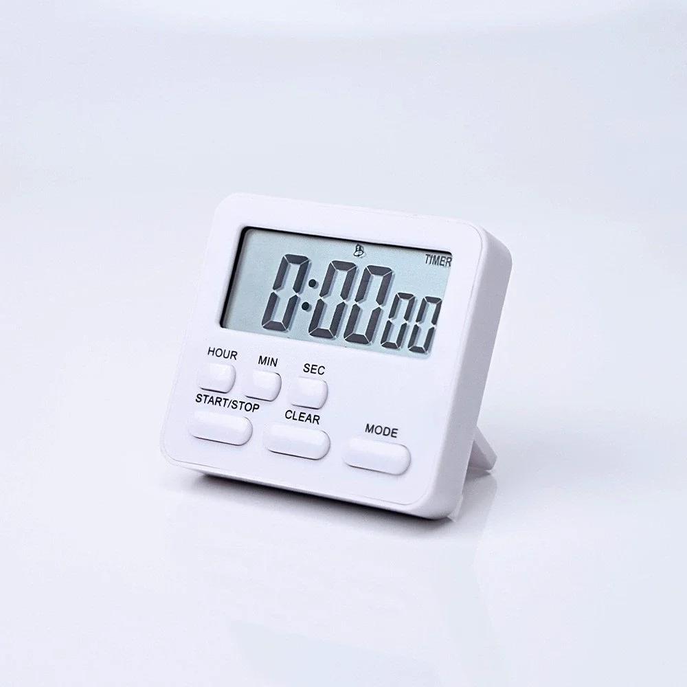 LCD Digital Display Cooking Alarm Clock Kitchen Timer Sleep Stopwatch Clock House Kitchen Accessory Countdown Timer Clock Amagi белый