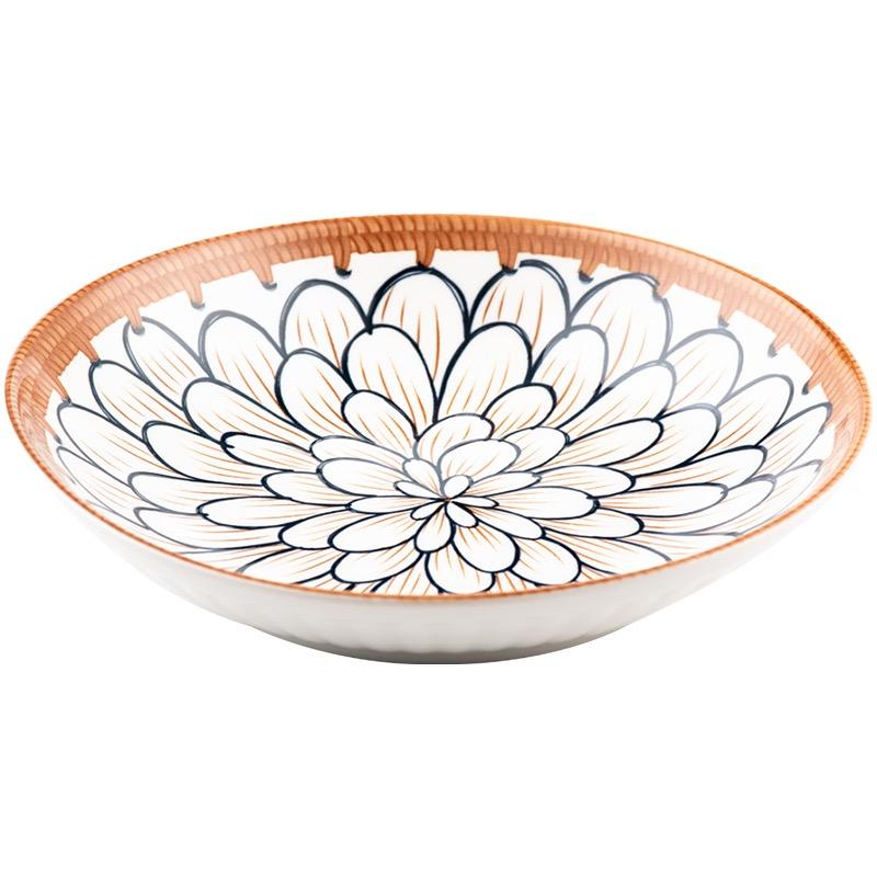 Ceramic Bowl Japanese Style Set Kitchen Noodle Bowl Hand-painted Tableware Set Microwave Safe Gift Box Dishes