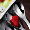Stainless Steel Chinese Soup Spoons Home Kitchen Deepen Large Capacity Silver Mirror Polished Flatware for Soup Rice Tableware