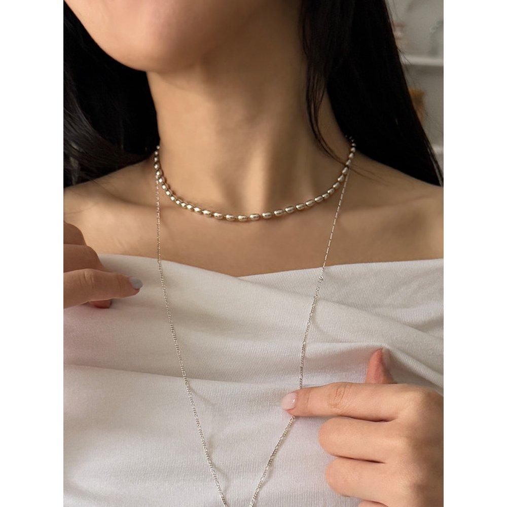 Volume Egg Ball Chain Necklace_Mvn60