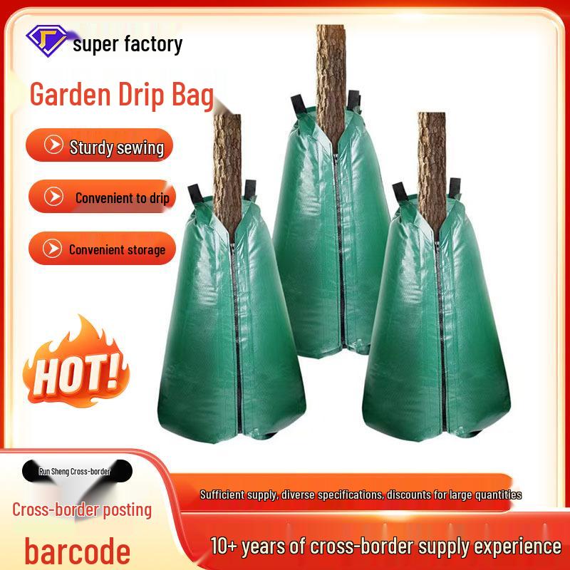 25 Gallon Portable Tree Irrigation Bag - Drought-Resistant Micro-Drip System