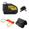 Alarm Disc Lock for Theft Loud 110dB Waterproof and Plated Security Includes Reminder Cable and Dedicated FMTDBAL100 [Black] Motorcycle/Bicycle
