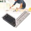 Woodworking   Ruler Right Angle Ruler Carpenter   Layout Tool with Marking Holes 3.9 Inch