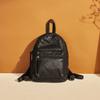 Annmouler Vintage Women Small Size Backpack Bronze School Daypack Soft Leather Bag for Women Everyday Use Gift Bag