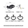 BDSM Male Penis Lock Chastity Cage with Lock 3 Rings Resin Virginity for Men Breathable Cock Ring Penis Restrain Adult Sex Toys