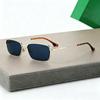 Small Frame Sunglasses Fashion High Sense Metal Frame Small Face Sunscreen Sunglasses Spice Girl Ultra Light Glasses