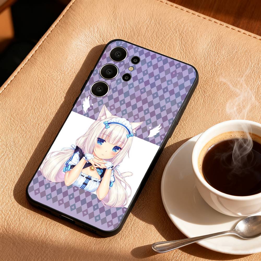 N-Nekopara girls Game Phone Case For Samsung S26,S25,S24,S21,S22,S23,S30,Ultra,S20,FE,Lite,10,9,Black Cover