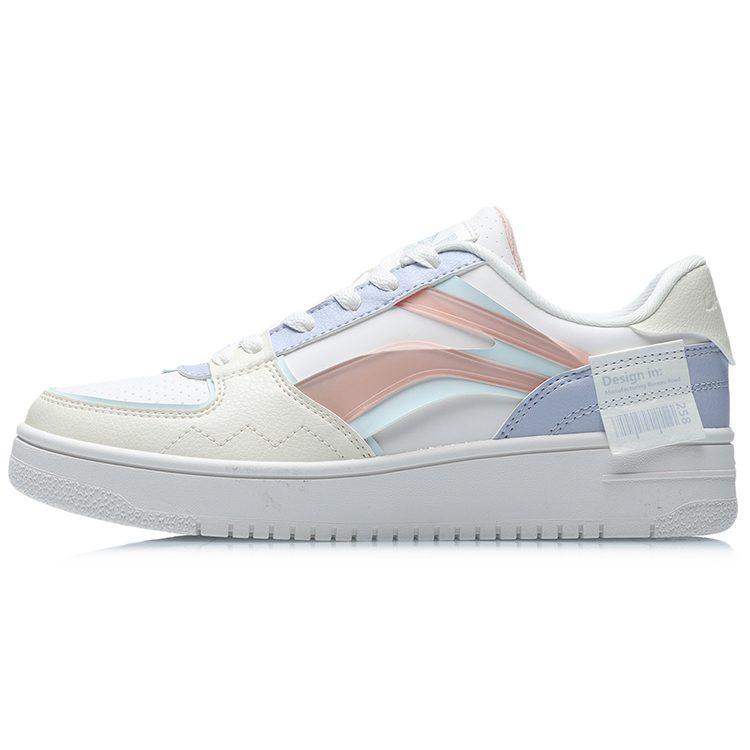 Li Ning Synthetic Leather Versatile Slip Resistant, Abrasion Resistant, Balanced, Lightweight Low Top Skateboard Shoes AGCQ378-8