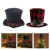 Classical Black or Red Christmas Tree Crowns Decoration Efficient Fabric Design Elevates Seasonal Celebration Style