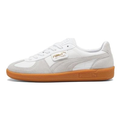 Baskets Unisex Palermo Cuir Blanc Gris Glacial Gomme 396464-12