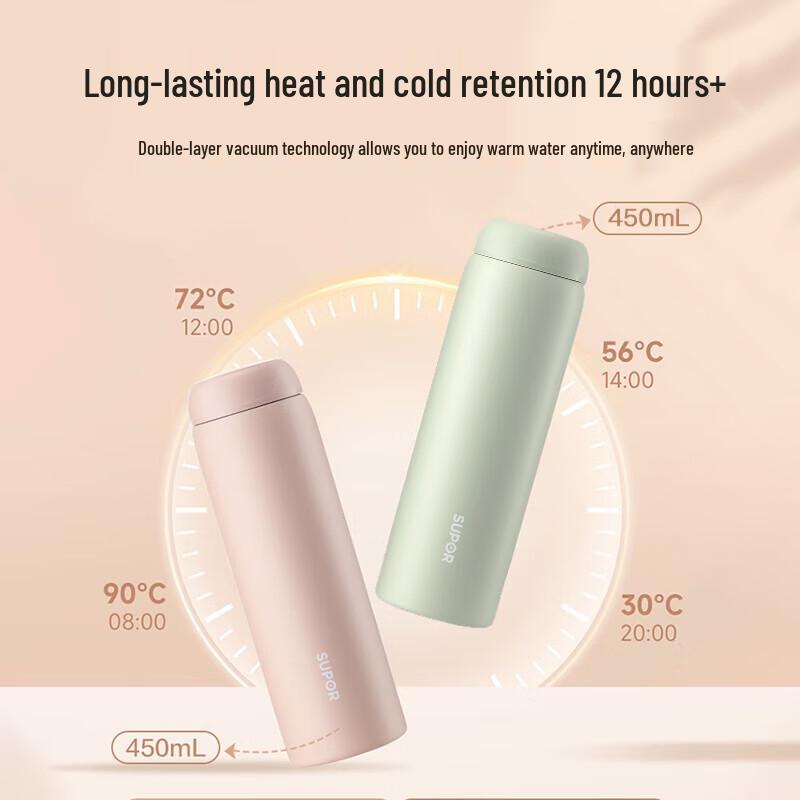 Supor 316L Stainless Steel Portable Thermos Bottle