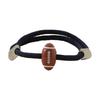 Fashionable Men's Fashion Bracelet Featuring Sturdy Black Milans Rope and Sports Inspire Rugby Designs Daily Use