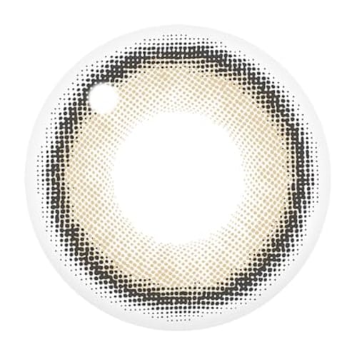 CANNA ROZE Beige Brown Colored Contact Lenses [10 lenses per box] Available with or without prescription, 1-day contact lenses (Beige Brown/-3.75)